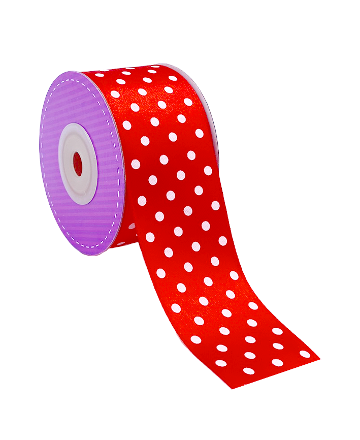 R603015-1-1/2 LISTON SATIN C/PUNTOS 20 YARDAS