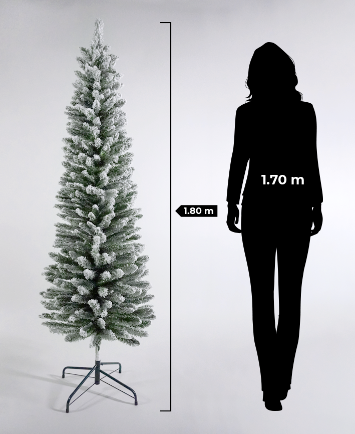 R101051 PINO NAVIDAD NEVADO SLIM