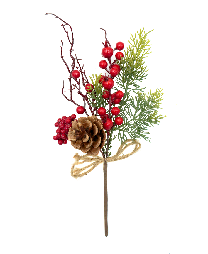 R103098 NAVIDAD PICK PIÑA BERRYS 34CM