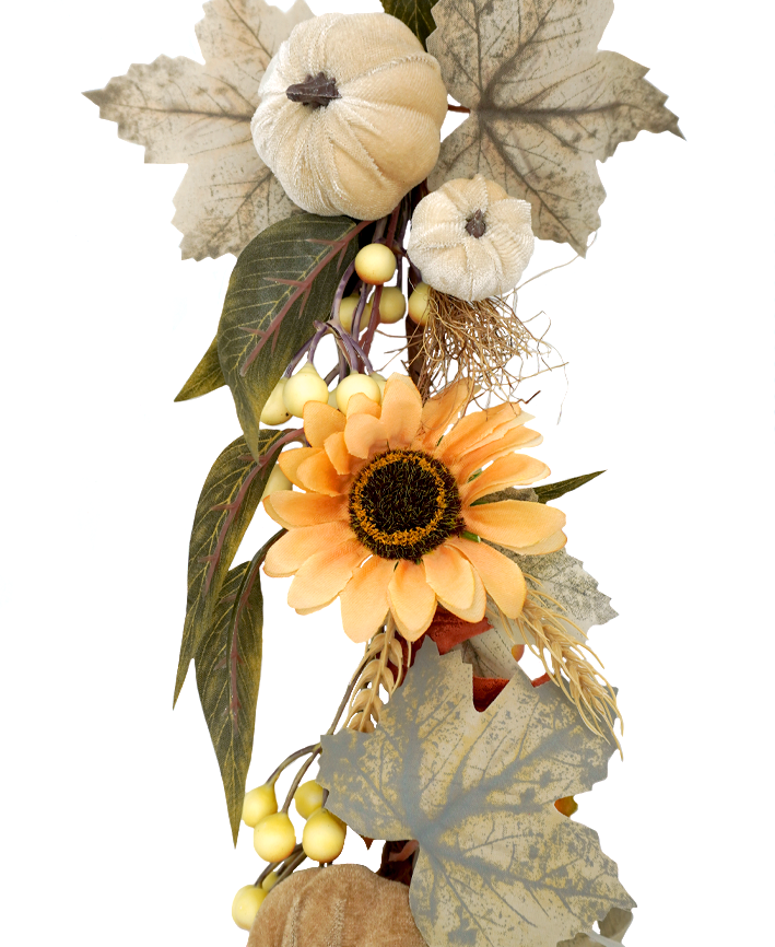 R181305 GUIA OTOÑAL GIRASOL CREMA 150CM