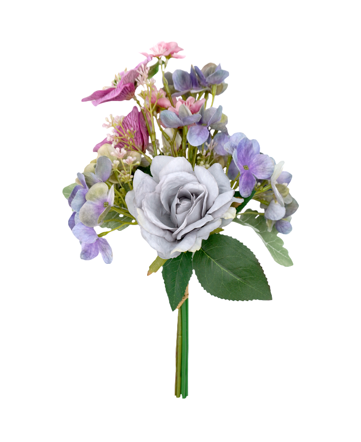 R225002 BOUQUET ROSA HOT NUBE 39 CM