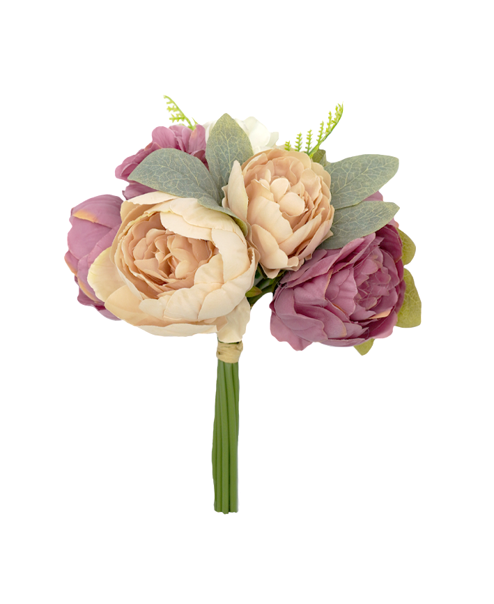 R225006 BOUQUET PEONY HOT 27 CM