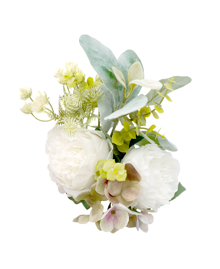 R225019 BOUQUET PEONY HORTENCIA 33CM