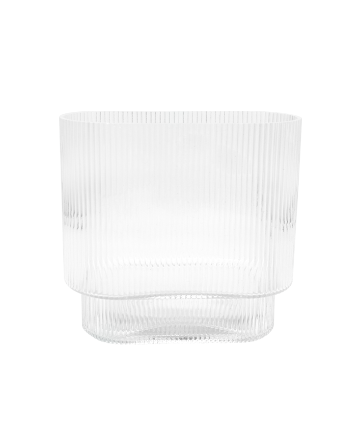 R304411-2 BASE VIDRIO RECTANGULAR 20X18CM TRANSPARENTE