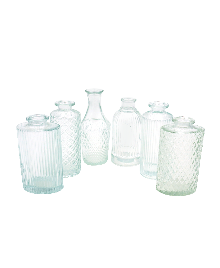 R304505 SET BASE VIDRIO PERFUME 6PZ 31X24CM