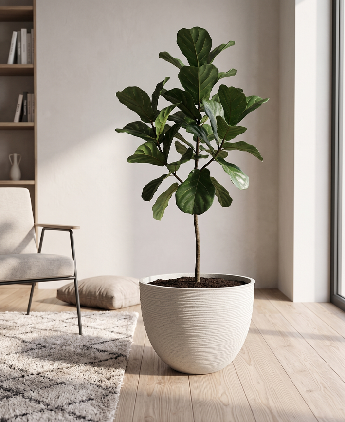 R310206-1 MACETA 40X31CM BLANCO RUSTICO