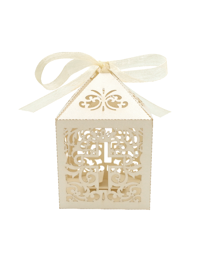 R506009-1 CAJITA PERFORADA CRUZ 12PZ 6CM