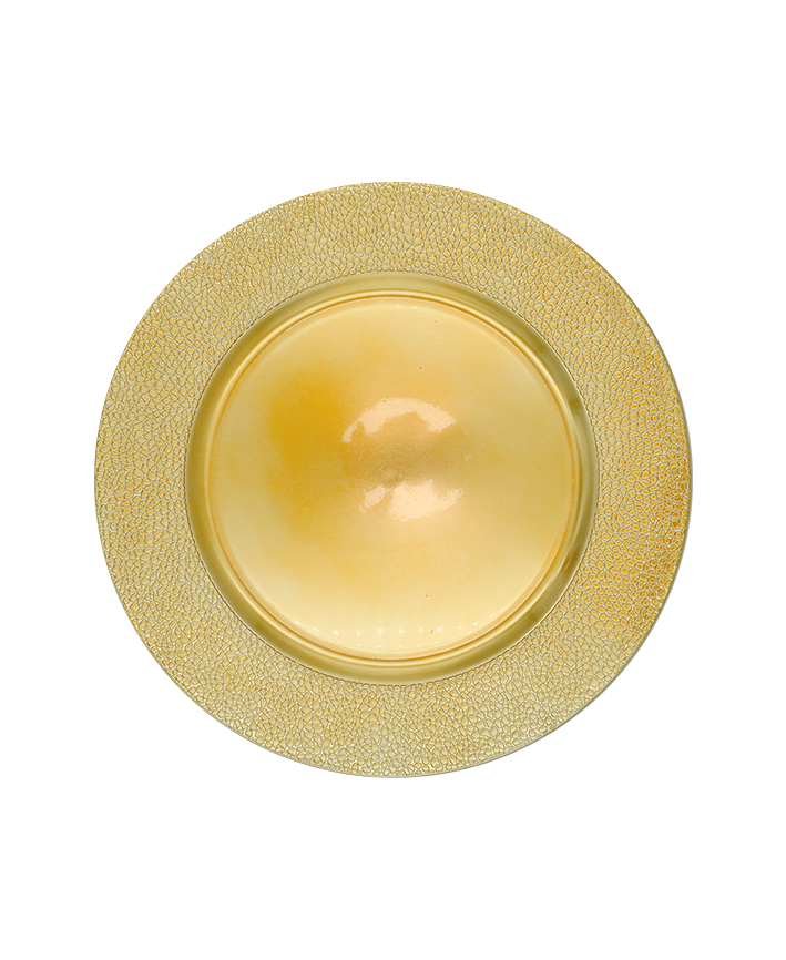 R709036-1 BAJO PLATO MEDIEVAL 33 CM ORO