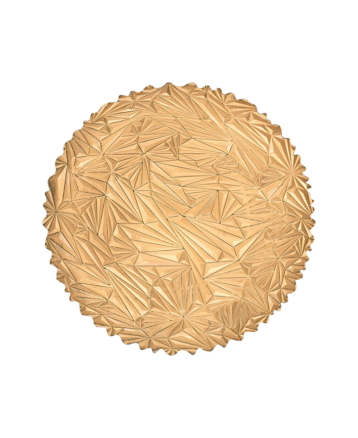 R709042-1 BAJO PLATO DIAMANTE 33CM ORO