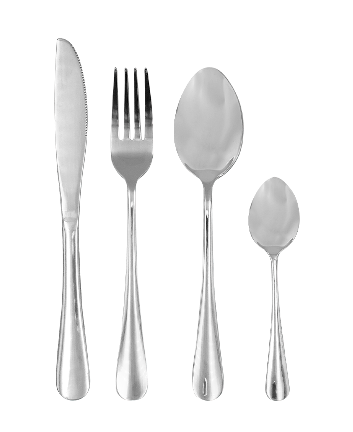 R742006 CUBIERTOS 16 PZS PLATA BRILLANTE