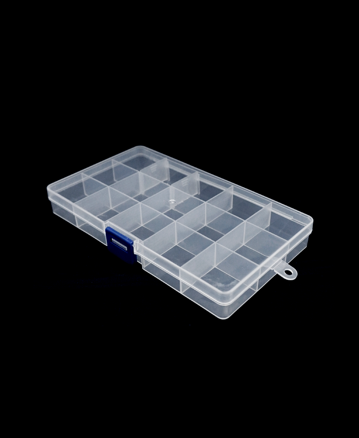 R801004 CAJA MULTISUSOS 15 DIVISIONES 17X11X2CM