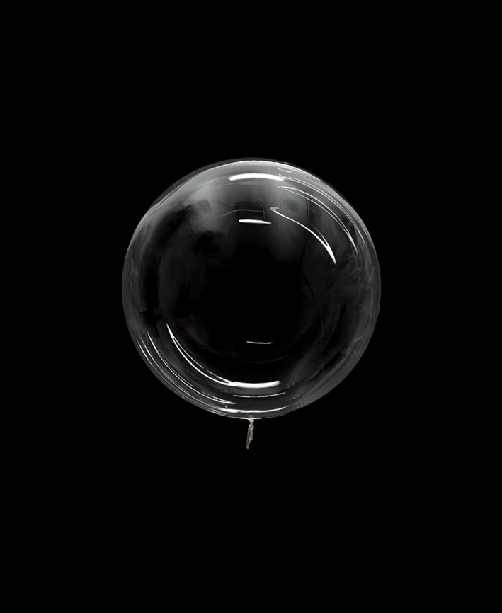 R922101-12 GLOBO TRANSPARENTE 30CM 12''