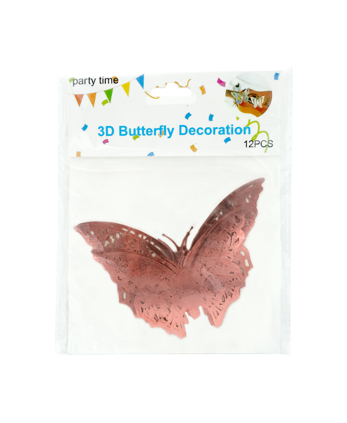 R923102 MARIPOSAS PAPEL PERFORADA 12PZS