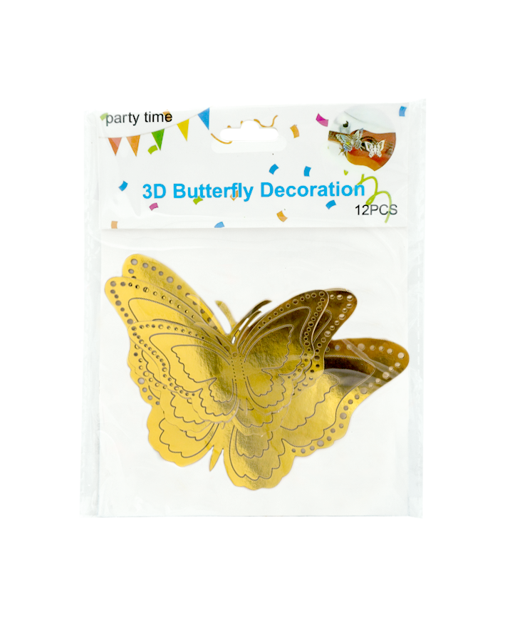 R923103 MARIPOSAS PAPEL CIRCULOS 12PZS