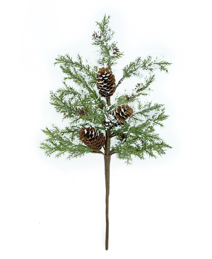 R106719 NAVIDAD FOLLAJE PIÑA NEVADO 45 CM