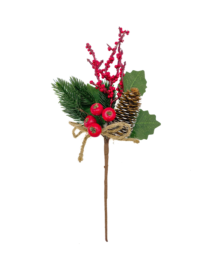 R113037 NAVIDAD PICK CHICO BERRY YUTE 33 CM