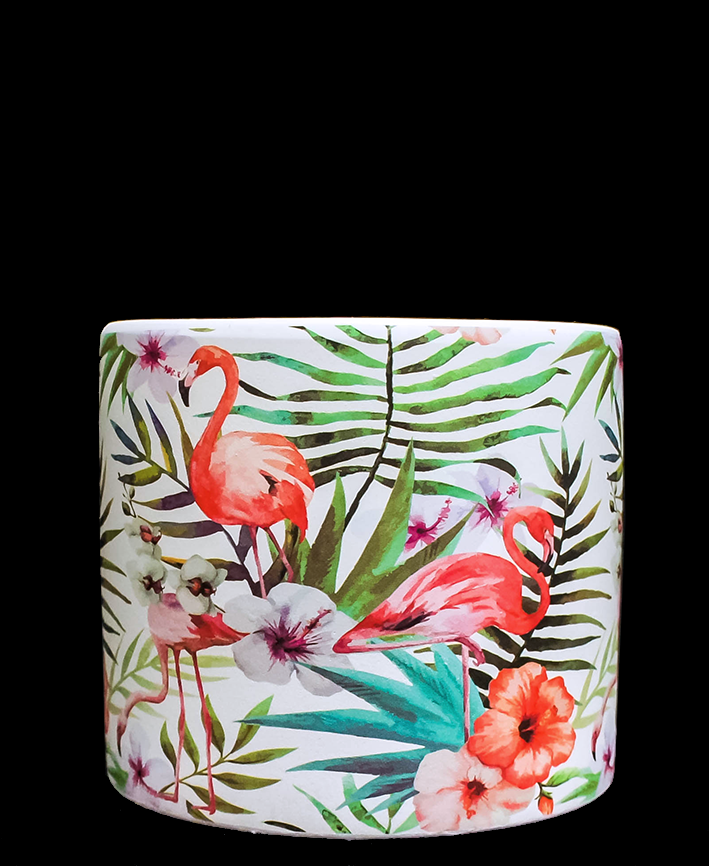 R303038 CERAMICA BASE FLAMINGOS 11.5 X 10.5 CM