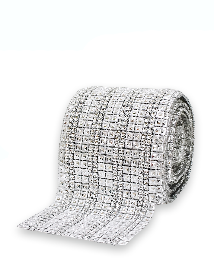 R408005 MALLA PIEDRA PLASTICA CIRCULOS Y CUADROS 10 YDS