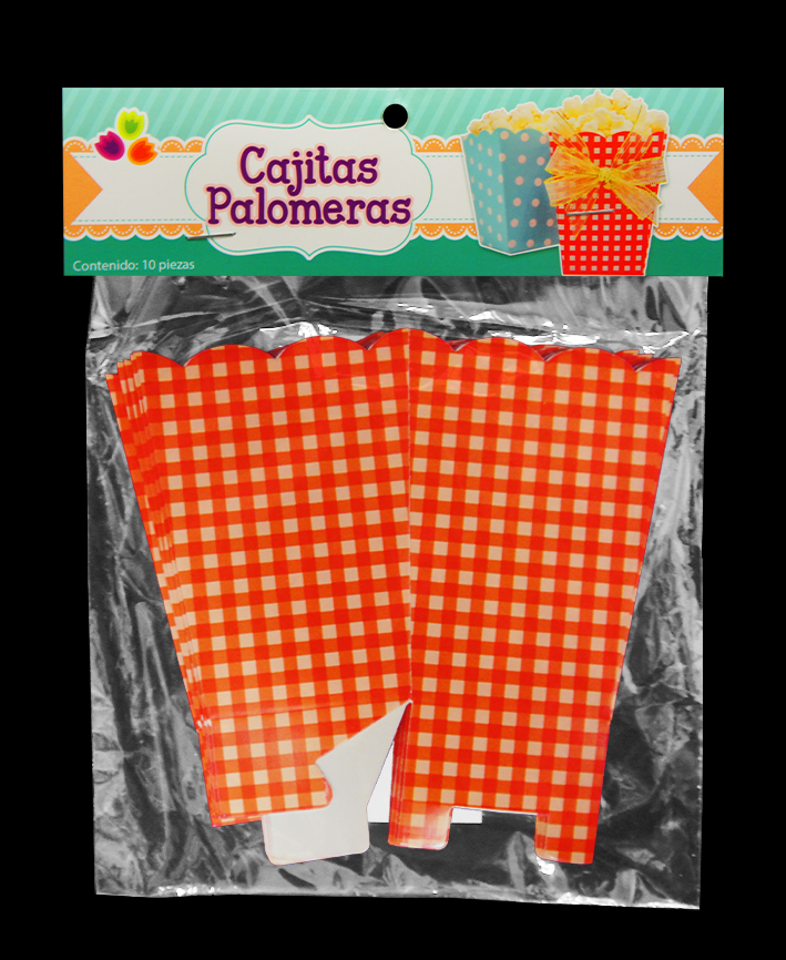 R409003 CAJITA PALOMERA CUADROS C/10 PZAS