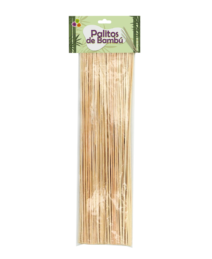 R422004 PALITO BROCHETA BAMBU 30 CM 100 PZAS