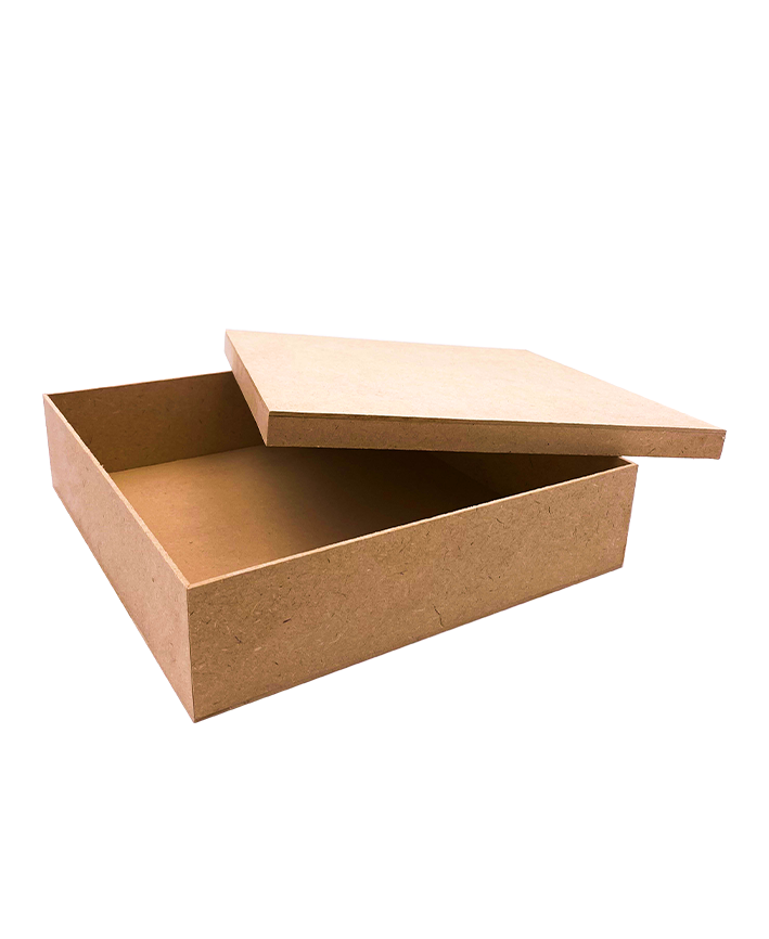 Cajas de madera Hernández - Caja de MDF sin pintar 30x30 y 12 de alto