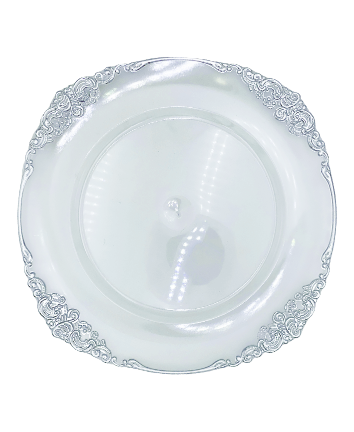R709031 BAJO PLATO TRANSPARENTE GRECAS 33 CM