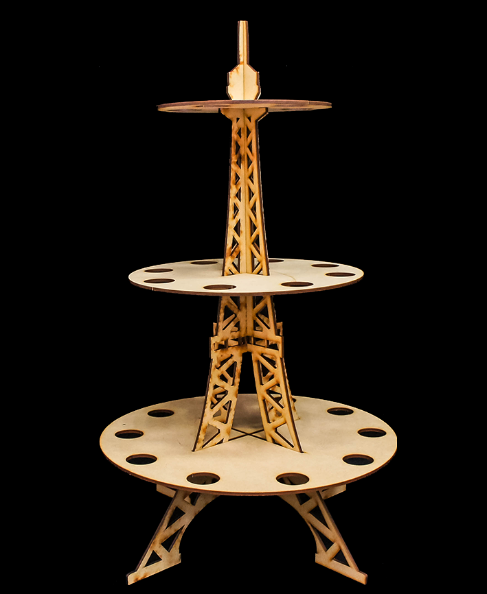 R415209 FIGURA MADERA TORRE EIFFEL C/PERFORACIONES