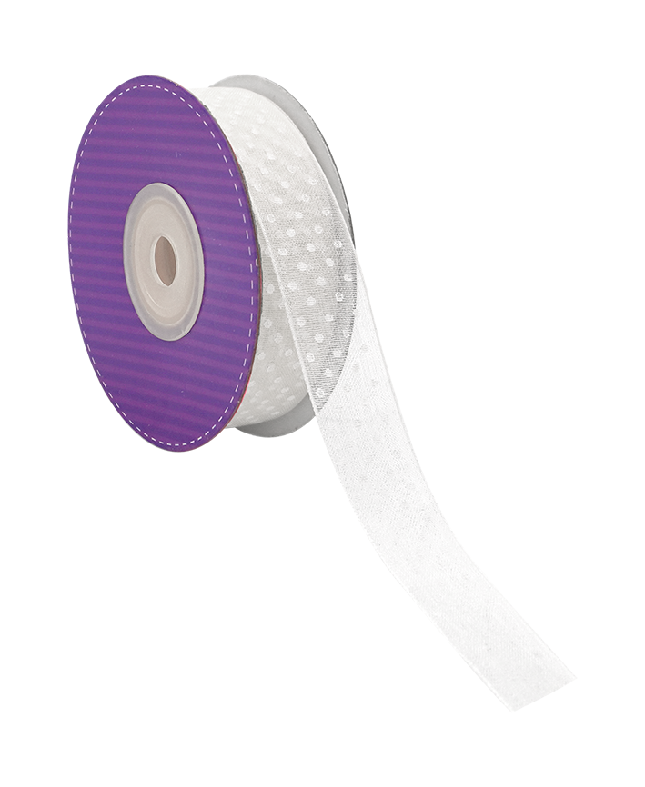 R603006-5/8 LISTON ORGANZA C/PUNTOS 20 YARDAS