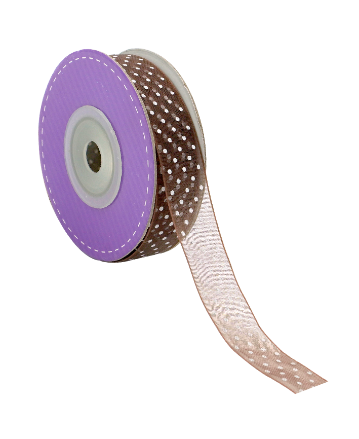 R603006-5/8 LISTON ORGANZA C/PUNTOS 20 YARDAS
