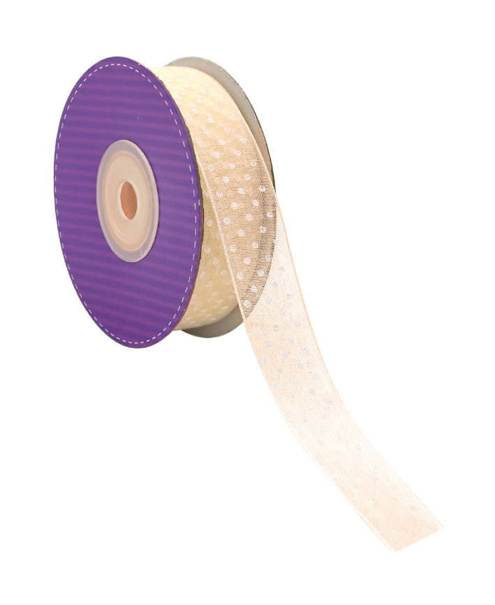 R603006-5/8 LISTON ORGANZA C/PUNTOS 20 YARDAS