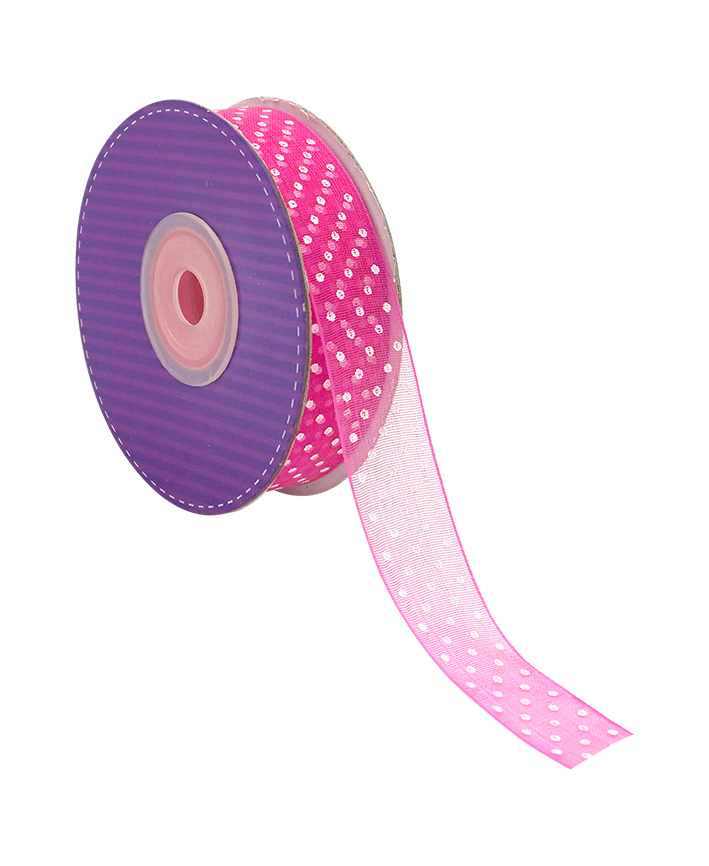 R603006-5/8 LISTON ORGANZA C/PUNTOS 20 YARDAS