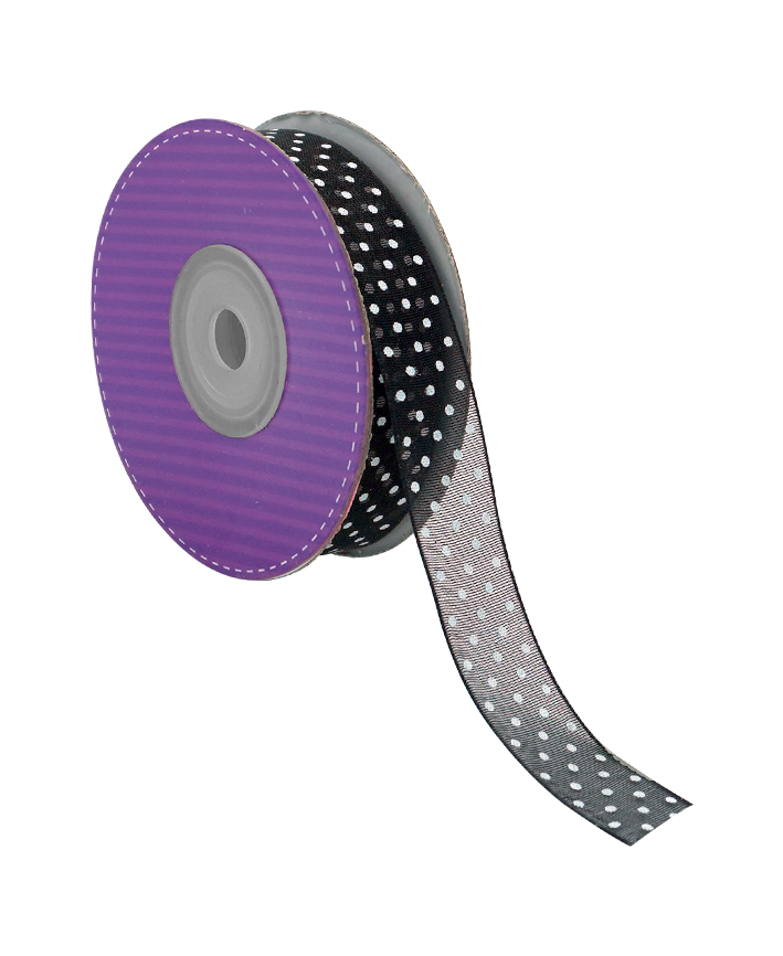 R603006-5/8 LISTON ORGANZA C/PUNTOS 20 YARDAS