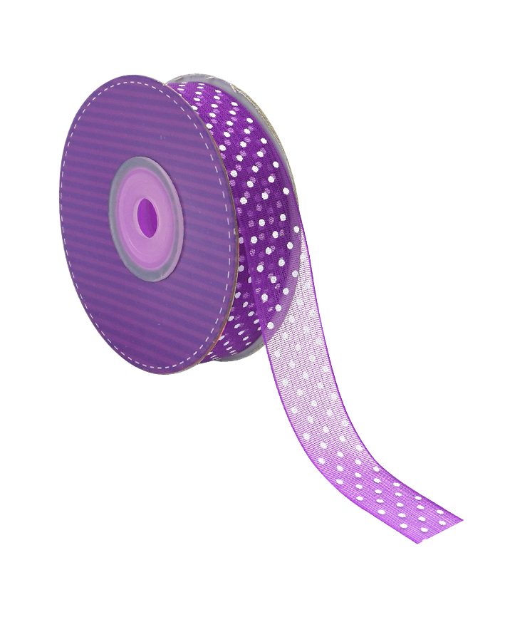 R603006-5/8 LISTON ORGANZA C/PUNTOS 20 YARDAS