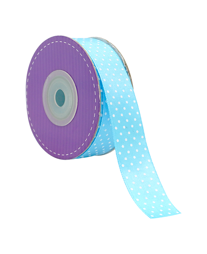 R603015-7/8 LISTON SATIN C/PUNTOS 20 YARDAS'