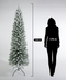 R101051 PINO NAVIDAD NEVADO SLIM