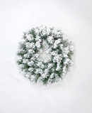 R101551-024 CORONA PINO NAVIDAD NEVADO 61 CM