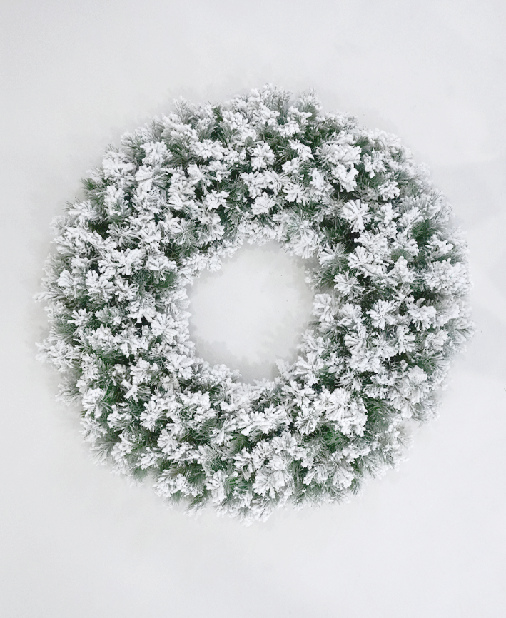 R101551-042 CORONA PINO NAVIDAD NEVADO 106 CM