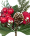 R103078 NAVIDAD PICK MANZANA PERLINA 23CM