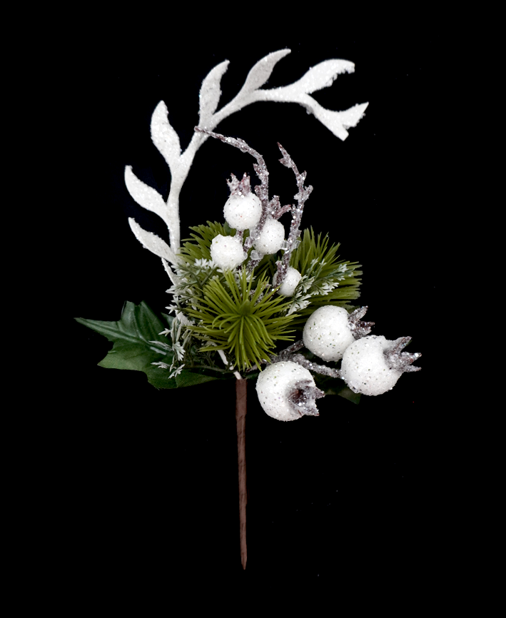 R103083 NAVIDAD PICK CUERNO 25CM