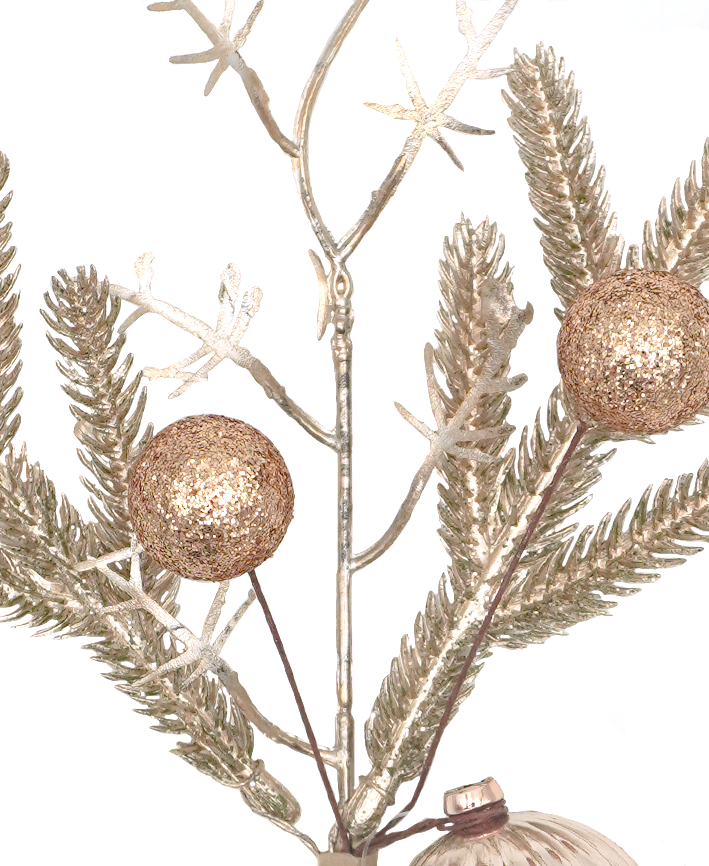 R103084 NAVIDAD PICK ESFERAS 24CM