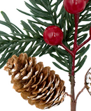 R103093 NAVIDAD PICK BERRYS PIÑAS 20CM