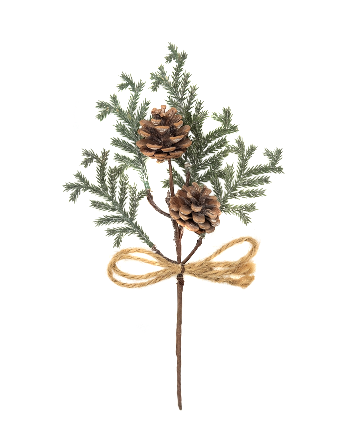 R103094 NAVIDAD PICK PINO PIÑAS 28CM