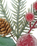 R103096 NAVIDAD PICK BERRYS PERLINAS 25CM