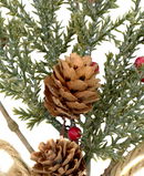 R103097 NAVIDAD PICK PIÑAS MORITAS 32CM