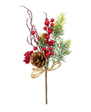 R103098 NAVIDAD PICK PIÑA BERRYS 34CM