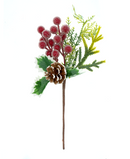 R103100 NAVIDAD PICK PIÑA BERRY PERLINAS 31CM