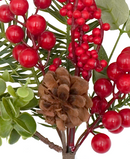 R103134 NAVIDAD PICK MORAS PIÑA 43CM