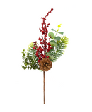 R103503 NAVIDAD PICK MORAS PIÑA 43CM
