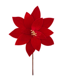 R106390 VARA NOCHE BUENA TERCIOPELO LISA D31A40CM