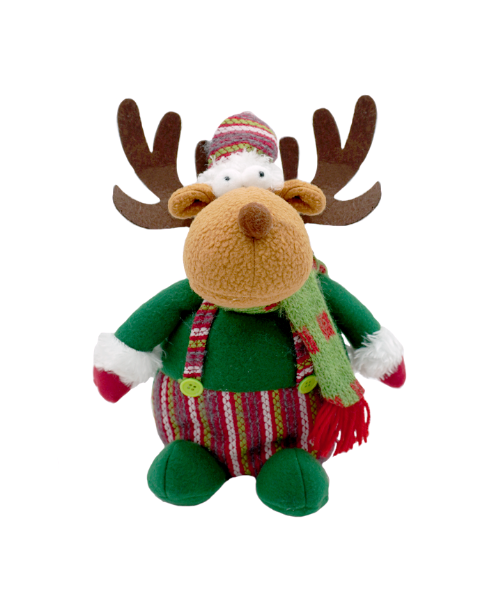 R108053 FIGURA DECORATIVA DE PELUCHE RAYAS 48CM